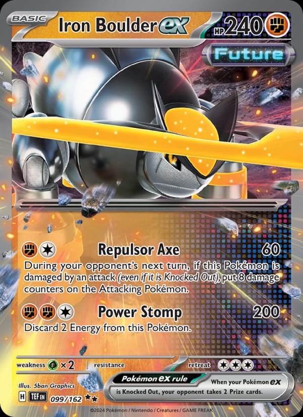 Iron Boulder ex 099/162 Temporal Forces Pokémon card