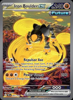 Iron Boulder ex 207/162 Special Illustration Rare – Temporal Forces Pokémon card