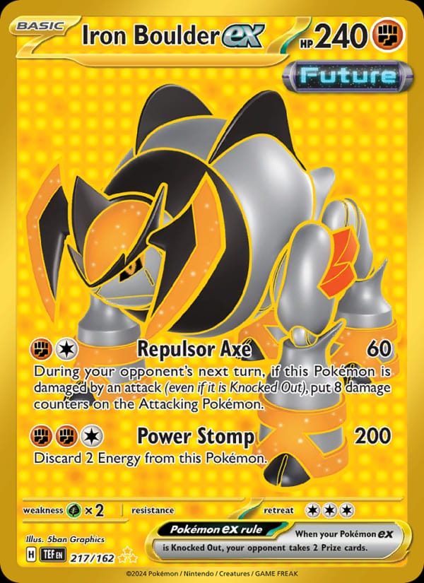 Iron Boulder ex 217/162 Temporal Forces Pokémon card