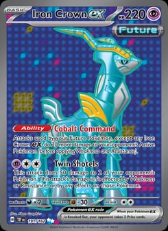 Iron Crown ex 191/162 Ultra Rare – Temporal Forces Pokémon card