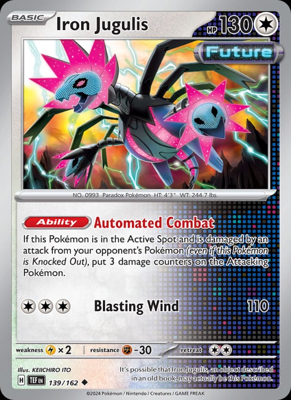 Iron Jugulis 139/162 Temporal Forces Pokémon card