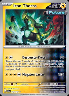 Iron Thorns 062/162 Rare – Temporal Forces Pokémon card