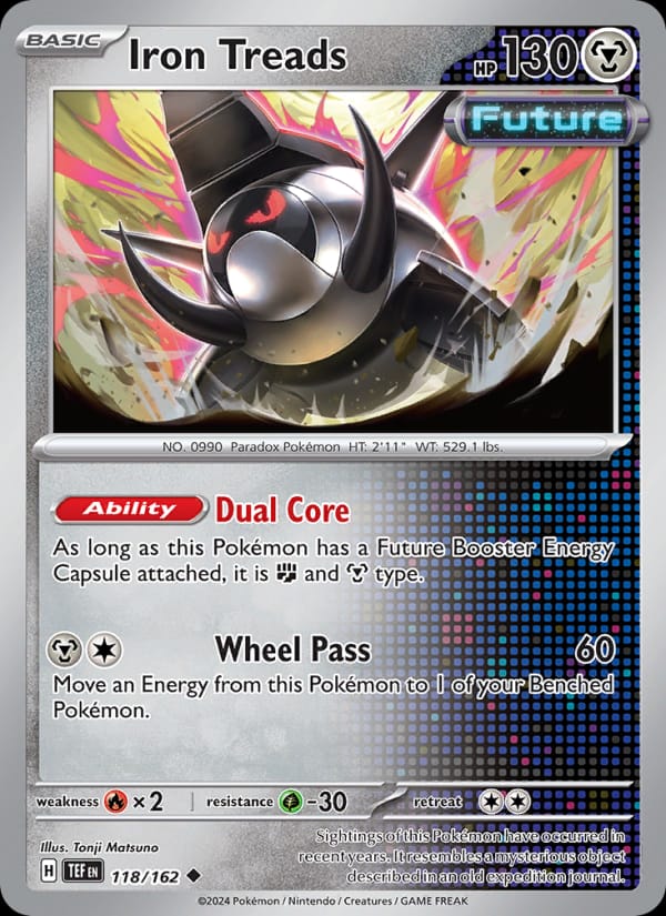 Iron Treads 118/162 Temporal Forces Pokémon card