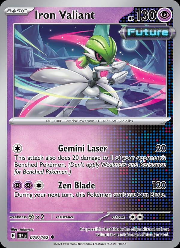 Iron Valiant 079/162 Temporal Forces Pokémon card