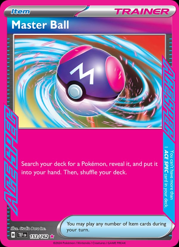 Master Ball 153/162 Temporal Forces Pokémon card