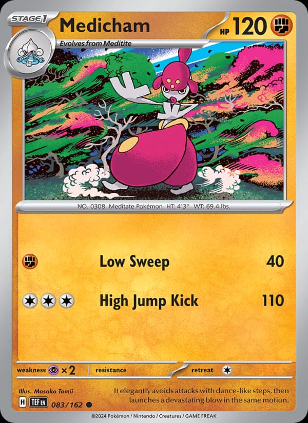 Medicham 083/162 Temporal Forces Pokémon card