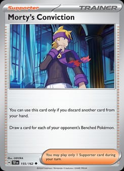 Morty's Conviction 155/162 Uncommon – Temporal Forces Pokémon card