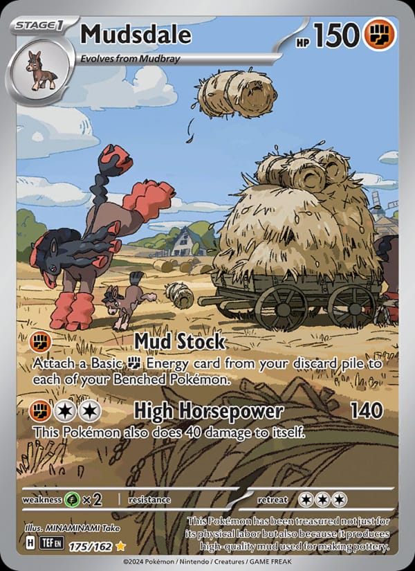 Mudsdale 175/162 Temporal Forces Pokémon card