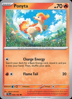 Ponyta 026/162 Common – Temporal Forces Pokémon card