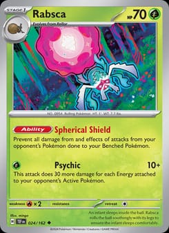 Rabsca 024/162 Uncommon – Temporal Forces Pokémon card