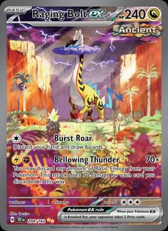 Raging Bolt ex 208/162 Special Illustration Rare – Temporal Forces Pokémon card