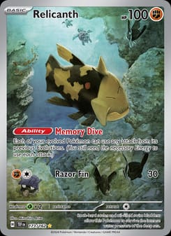 Relicanth 173/162 Illustration Rare – Temporal Forces Pokémon card