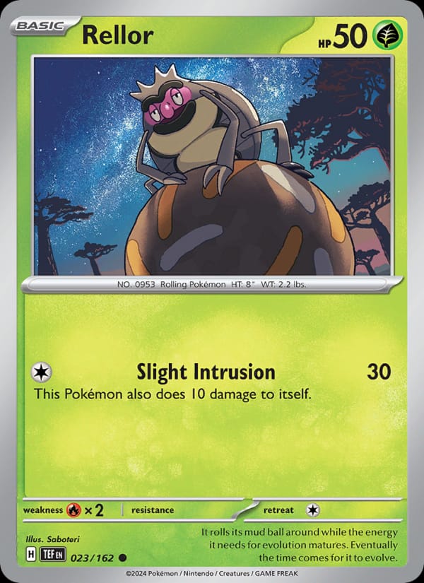 Rellor 023/162 Temporal Forces Pokémon card