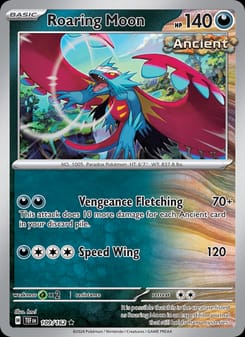 Roaring Moon 109/162 Rare – Temporal Forces Pokémon card