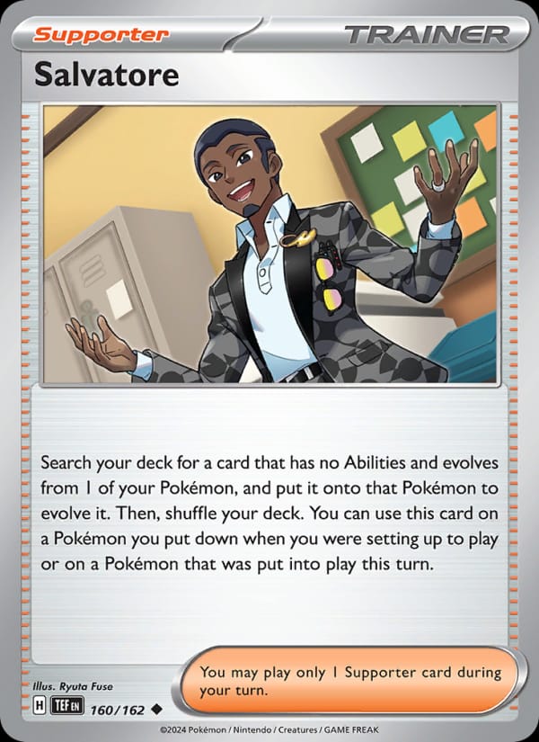Salvatore 160/162 Temporal Forces Pokémon card