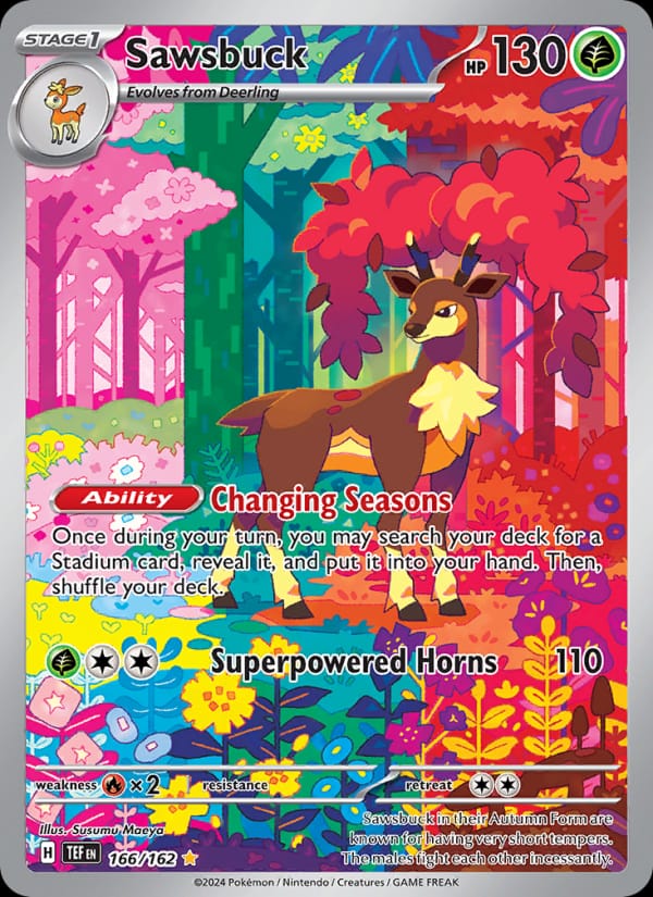 Sawsbuck 166/162 Temporal Forces Pokémon card