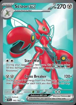 Scizor ex 195/162 Ultra Rare – Temporal Forces Pokémon card