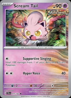 Scream Tail 077/162 Uncommon – Temporal Forces Pokémon card