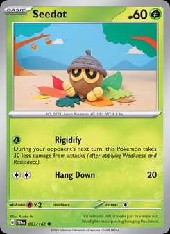Seedot 003/162 Common – Temporal Forces Pokémon card