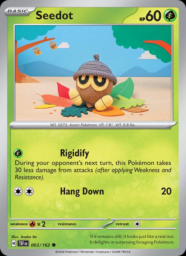 Seedot 003/162 Temporal Forces Pokémon card