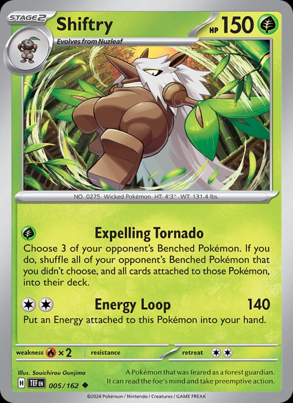 Shiftry 005/162 Temporal Forces Pokémon card