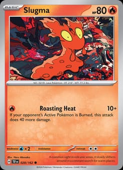 Slugma 028/162 Common – Temporal Forces Pokémon card