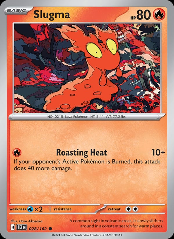 Slugma 028/162 Temporal Forces Pokémon card