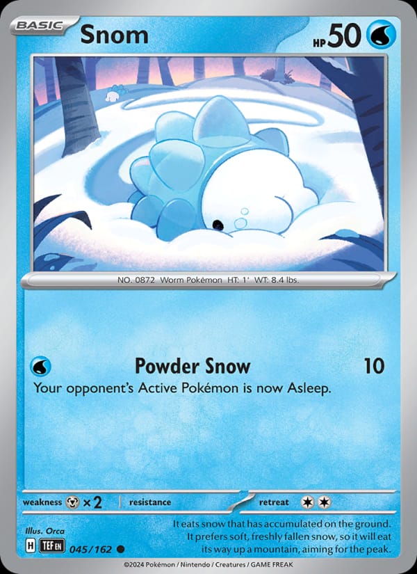 Snom 045/162 Temporal Forces Pokémon card