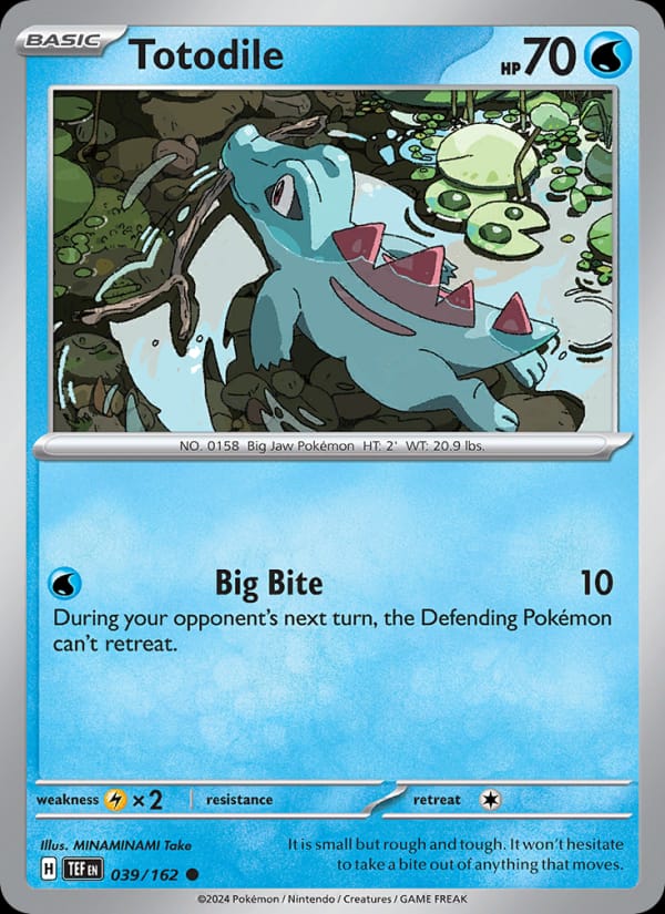 Totodile 039/162 Temporal Forces Pokémon card