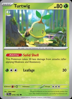 Turtwig 010/162 Common – Temporal Forces Pokémon card