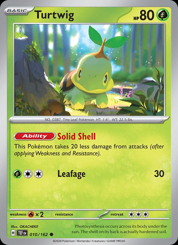 Turtwig 010/162 Temporal Forces Pokémon card