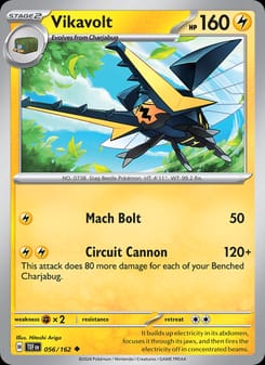 Vikavolt 056/162 Uncommon – Temporal Forces Pokémon card