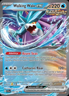 Walking Wake ex 050/162 Double Rare – Temporal Forces Pokémon card