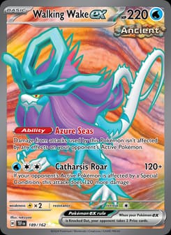 Walking Wake ex 189/162 Ultra Rare – Temporal Forces Pokémon card