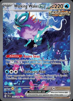 Walking Wake ex 205/162 Special Illustration Rare – Temporal Forces Pokémon card