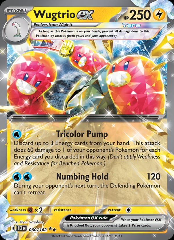 Wugtrio ex 060/162 Temporal Forces Pokémon card
