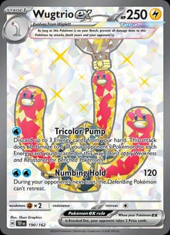 Wugtrio ex 190/162 Ultra Rare – Temporal Forces Pokémon card