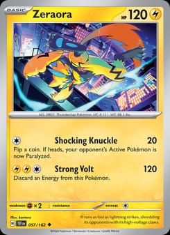 Zeraora 057/162 Uncommon – Temporal Forces Pokémon card