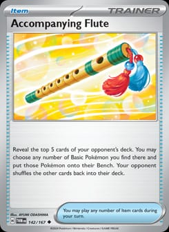 Accompanying Flute 142/167 Uncommon – Twilight Masquerade Pokémon card