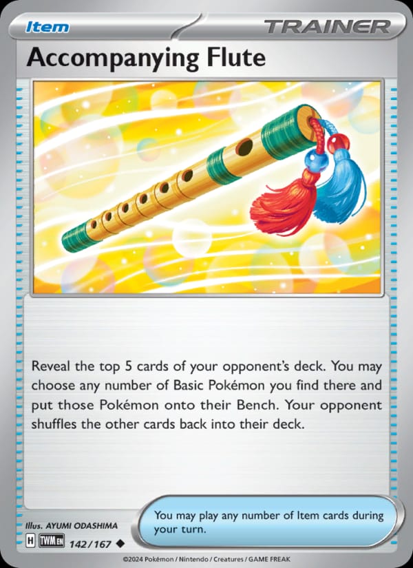 Accompanying Flute 142/167 Twilight Masquerade Pokémon card