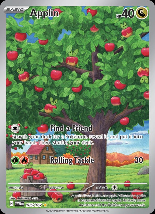 Applin 185/167 Twilight Masquerade Pokémon card