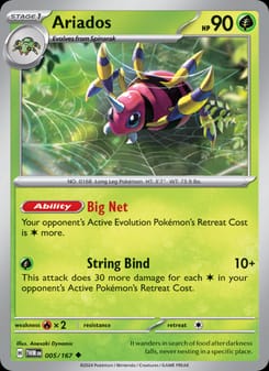 Ariados 005/167 Uncommon – Twilight Masquerade Pokémon card