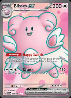 Blissey ex 201/167 Ultra Rare – Twilight Masquerade Pokémon card