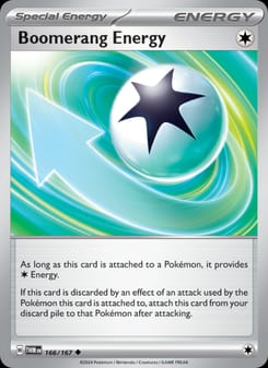 Boomerang Energy 166/167 Uncommon – Twilight Masquerade Pokémon card
