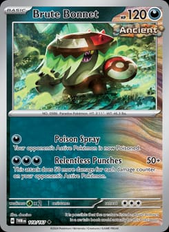 Brute Bonnet 118/167 Uncommon – Twilight Masquerade Pokémon card
