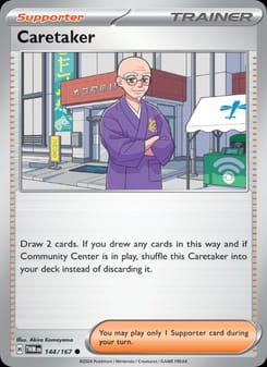 Caretaker 144/167 Common – Twilight Masquerade Pokémon card