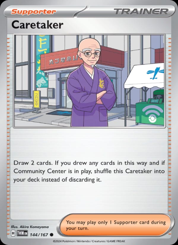 Caretaker 144/167 Twilight Masquerade Pokémon card