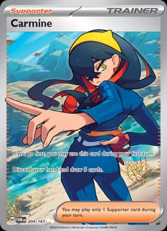 Carmine 204/167 Ultra Rare – Twilight Masquerade Pokémon card