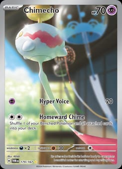 Chimecho 179/167 Illustration Rare – Twilight Masquerade Pokémon card