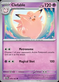 Clefable 079/167 Uncommon – Twilight Masquerade Pokémon card